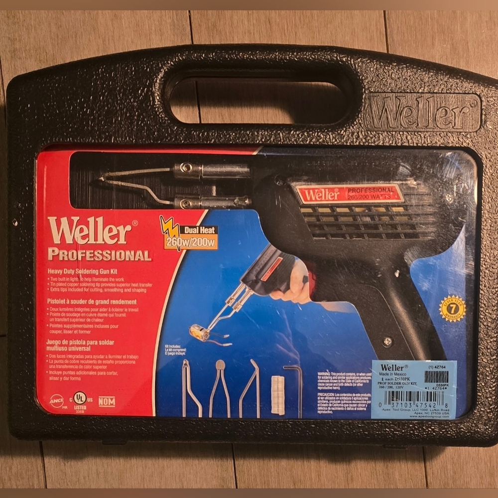 Weller Solder/Gun Kit 260/200W ProfModel # D550PK|